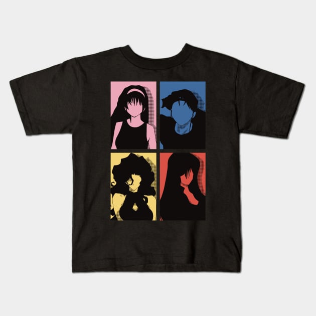 All The Main Characters In Golden Boy Anime In A Colorful Kawaii Minimalist Pop Art Design Kids T-Shirt by Animangapoi